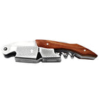 Professionel flaskeåbner med håndtag i kvalitets-træ