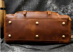 Retro herre-rejsetaske i læder