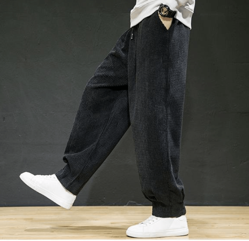 Retro løstsiddende stretch herre - casual bukser - StilNord