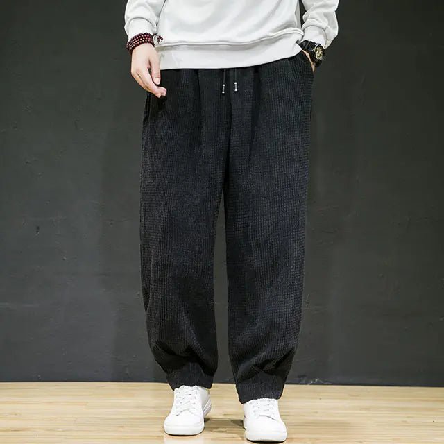 Retro løstsiddende stretch herre - casual bukser - StilNord