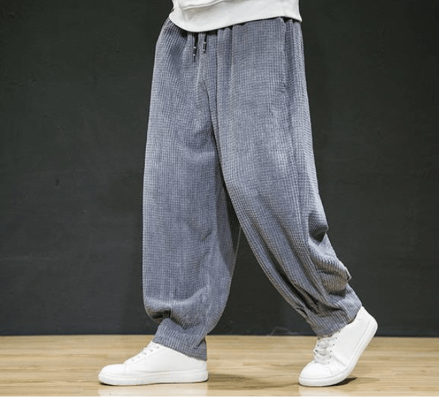 Retro løstsiddende stretch herre - casual bukser - StilNord