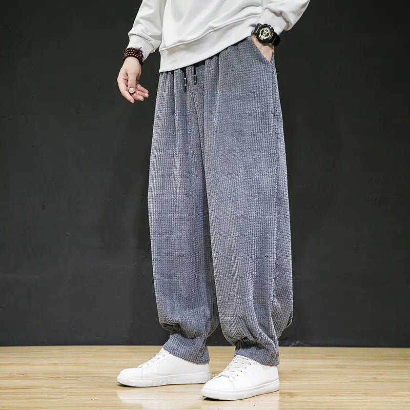 Retro løstsiddende stretch herre - casual bukser - StilNord