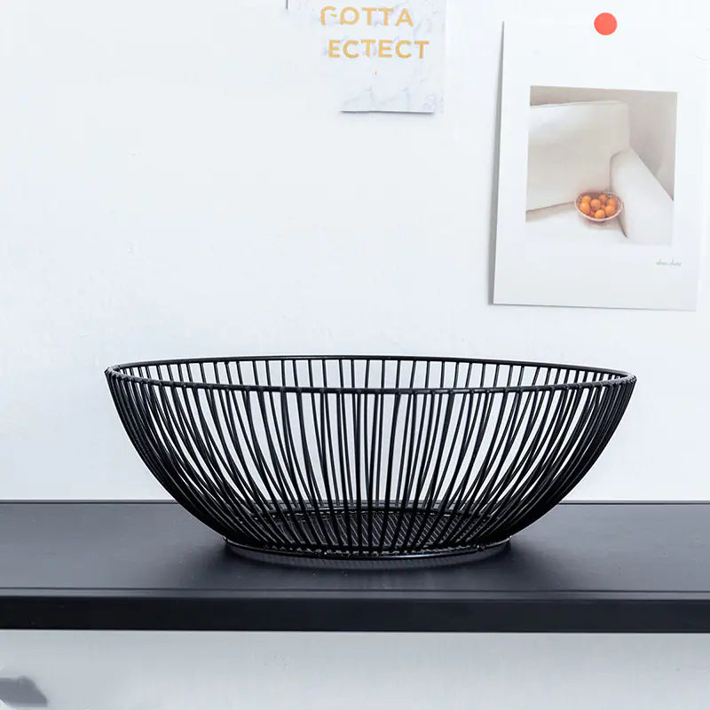 Nordic Style Minimalist Iron Fruit Basket Decor