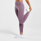 Seamless Sports Long Sleeve Yoga Set with Leggings - StilNord