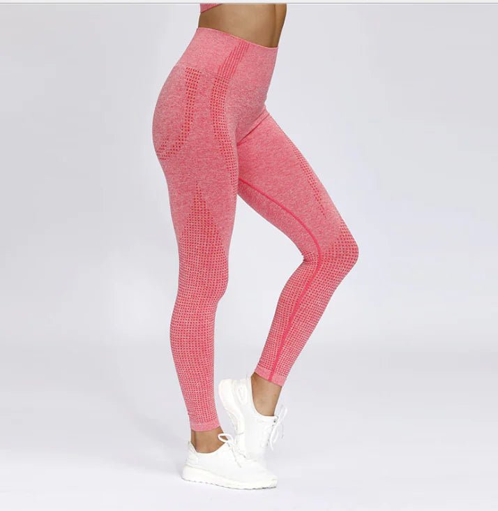 Seamless Sports Long Sleeve Yoga Set with Leggings - StilNord