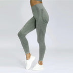 Seamless Sports Long Sleeve Yoga Set with Leggings - StilNord