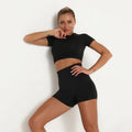 Seamless Yoga and Running Short Sleeve Set - StilNord