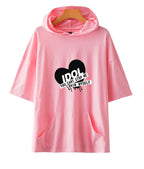 Fashionable Hooded Short Sleeve T-Shirt