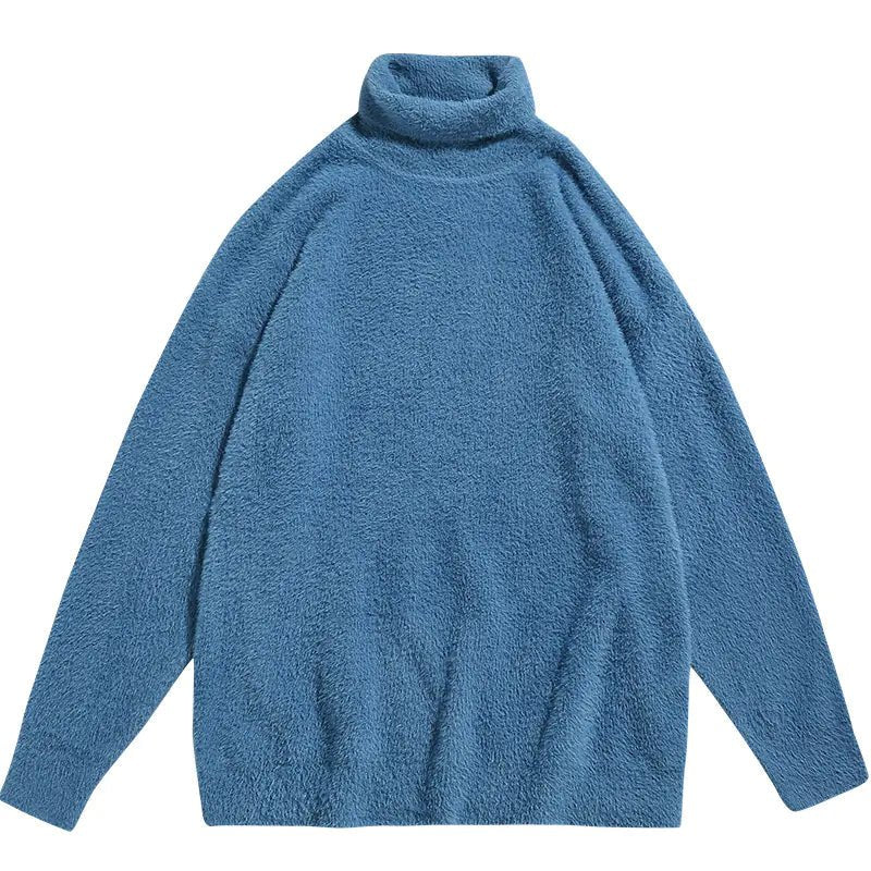 Sham Trendy Men's Soft Loose Turtleneck Sweater - StilNord