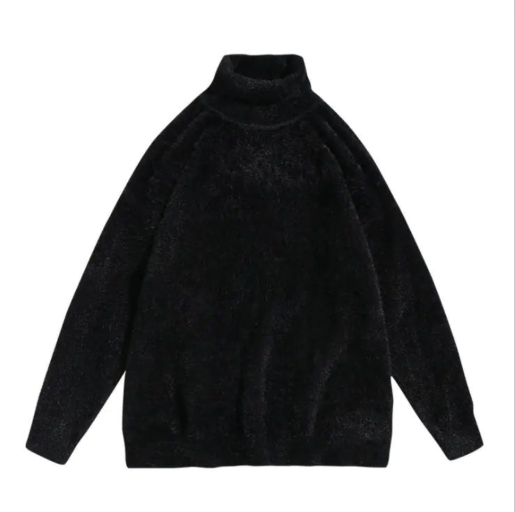 Sham Trendy Men's Soft Loose Turtleneck Sweater - StilNord