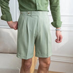 Slim Casual Seersucker Shorts til mænd - StilNord