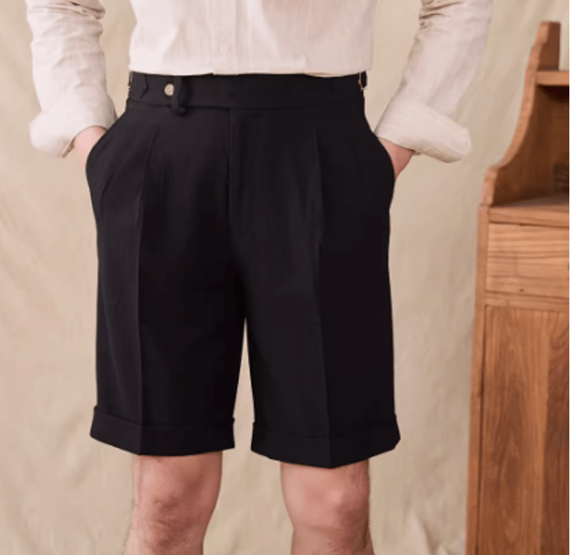 Slim Casual Seersucker Shorts til mænd - StilNord