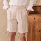 Slim Casual Seersucker Shorts til mænd - StilNord