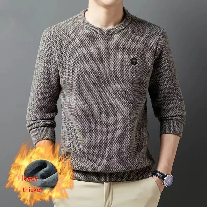 Thickened Men's Velvet Ferret Sweater - StilNord