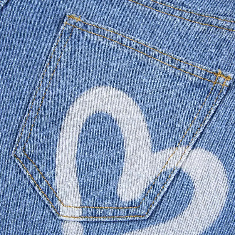 Trendy jeans med høj talje og vide ben - StilNord