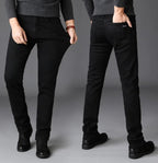 Trendy Slim Fit Black Jeans for Men (Casual Style) - StilNord
