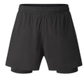 Men's two-in-one running shorts with quick-drying material