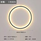 Nordic Minimalist Round Bedside Ring Wall Light
