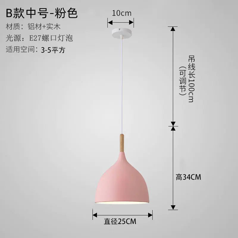 Nordic Style Vintage Restaurant Pendant Light Fixture