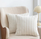 Nordic Faux Rabbit Fur Drawstring Pillowcase