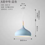 Nordic Style Vintage Restaurant Pendant Light Fixture