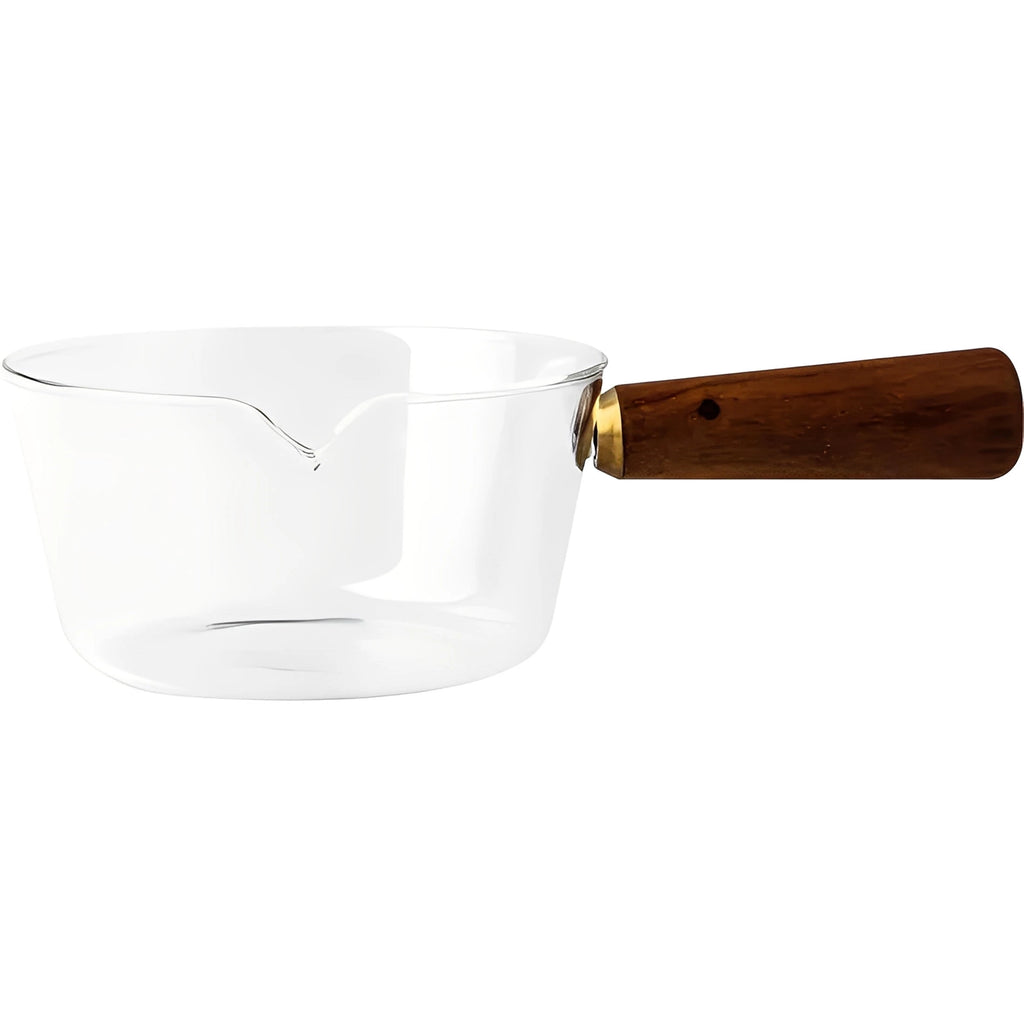 Varmebestandig glas-mælkekande til hjemmebrug