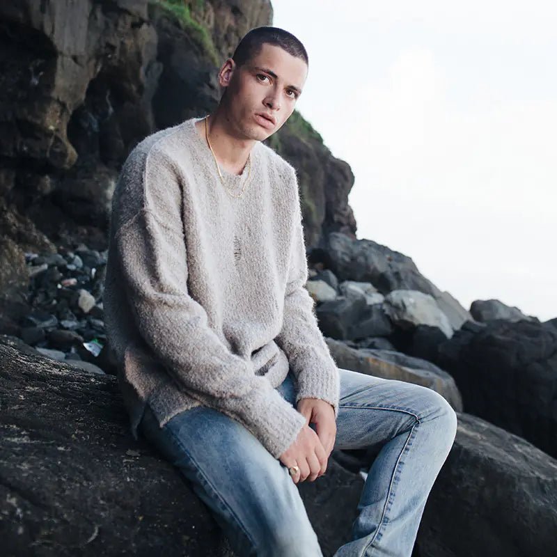 VIISHOW Men's Winter Round Neck Knit Sweater - StilNord