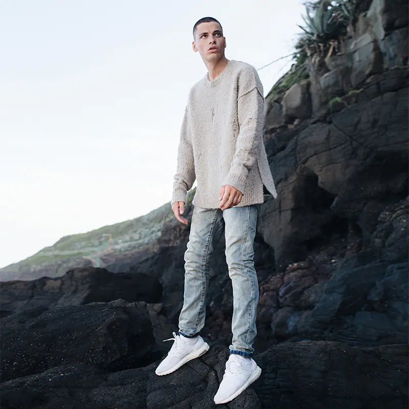 VIISHOW Men's Winter Round Neck Knit Sweater - StilNord