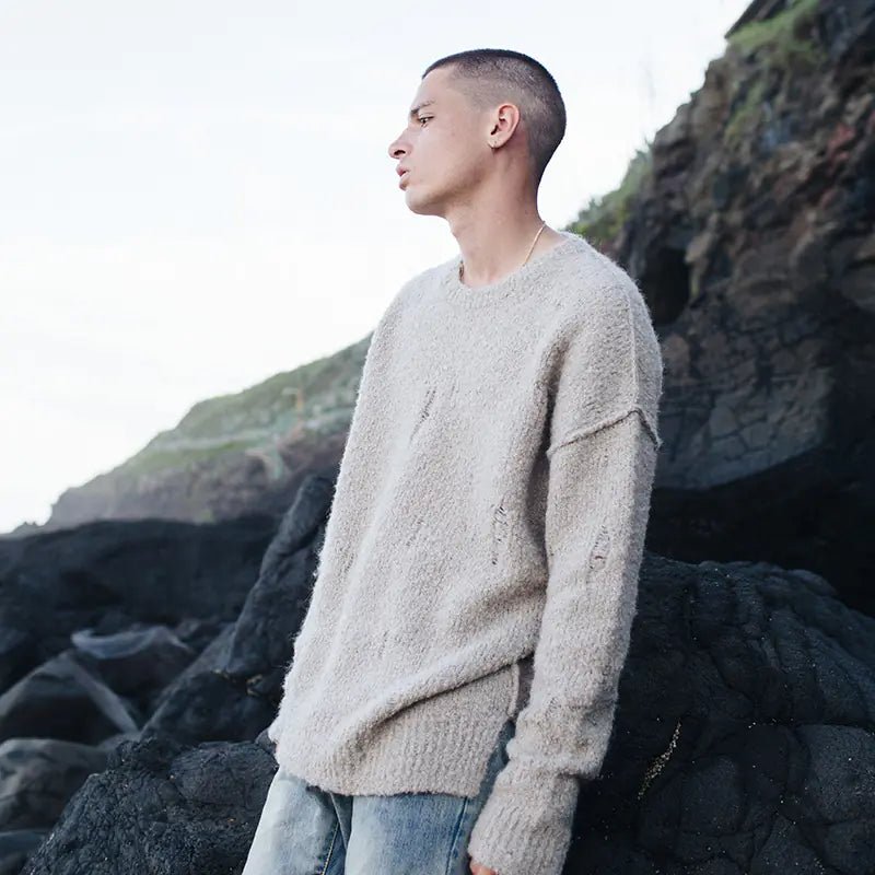 VIISHOW Men's Winter Round Neck Knit Sweater - StilNord