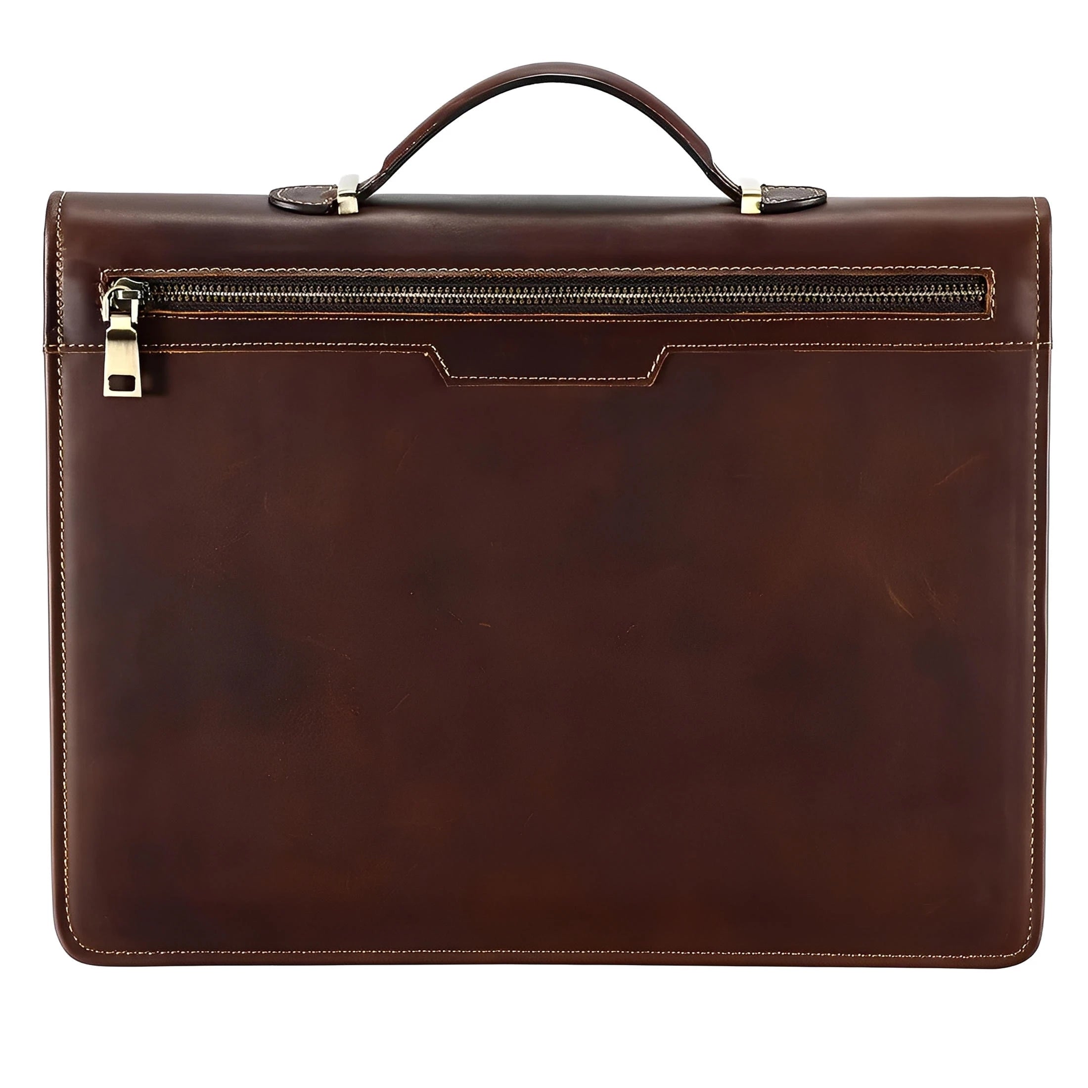 Vintage herre-attachétaske – 13,3 tommer i læder