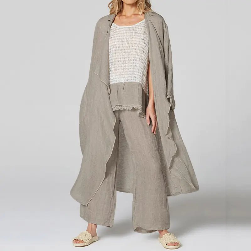 Vintage Style Asymmetrical Long Sleeve Women's Shirt - StilNord