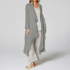 Vintage Style Asymmetrical Long Sleeve Women's Shirt - StilNord