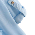 Vintage Style Asymmetrical Long Sleeve Women's Shirt - StilNord