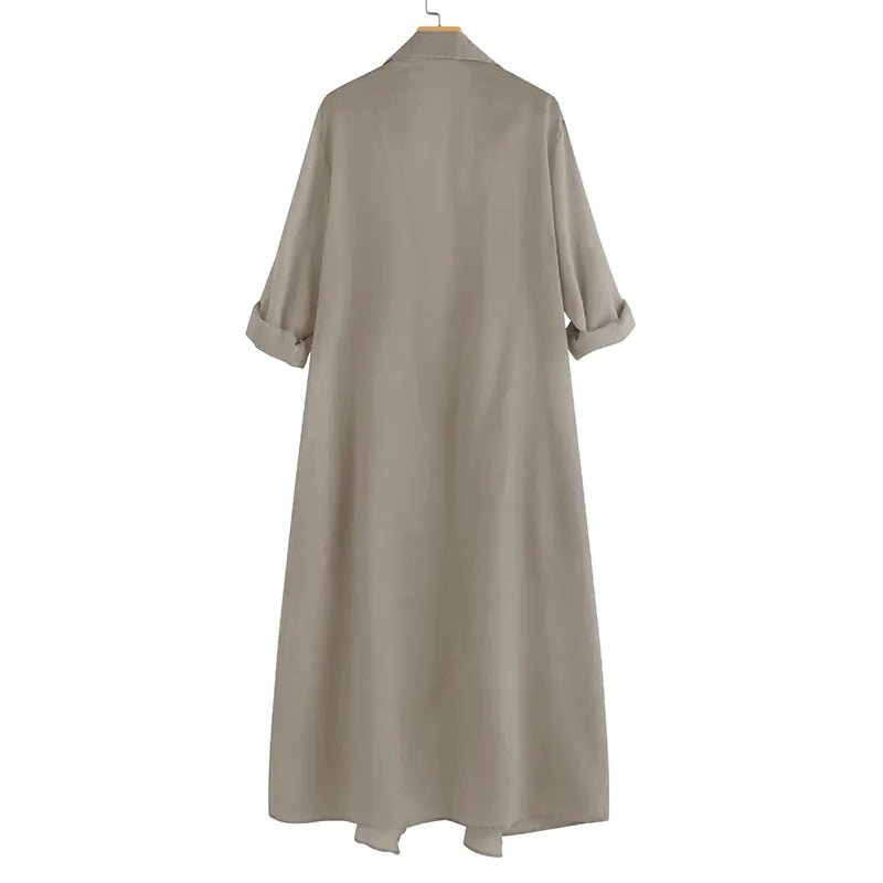 Vintage Style Asymmetrical Long Sleeve Women's Shirt - StilNord