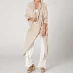 Vintage Style Asymmetrical Long Sleeve Women's Shirt - StilNord