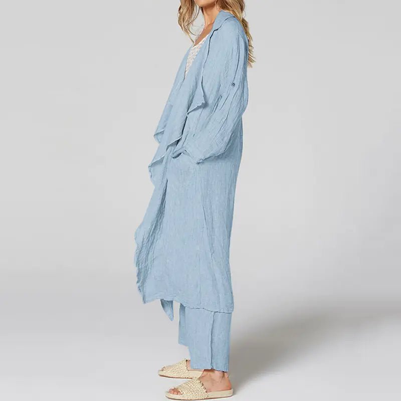 Vintage Style Asymmetrical Long Sleeve Women's Shirt - StilNord