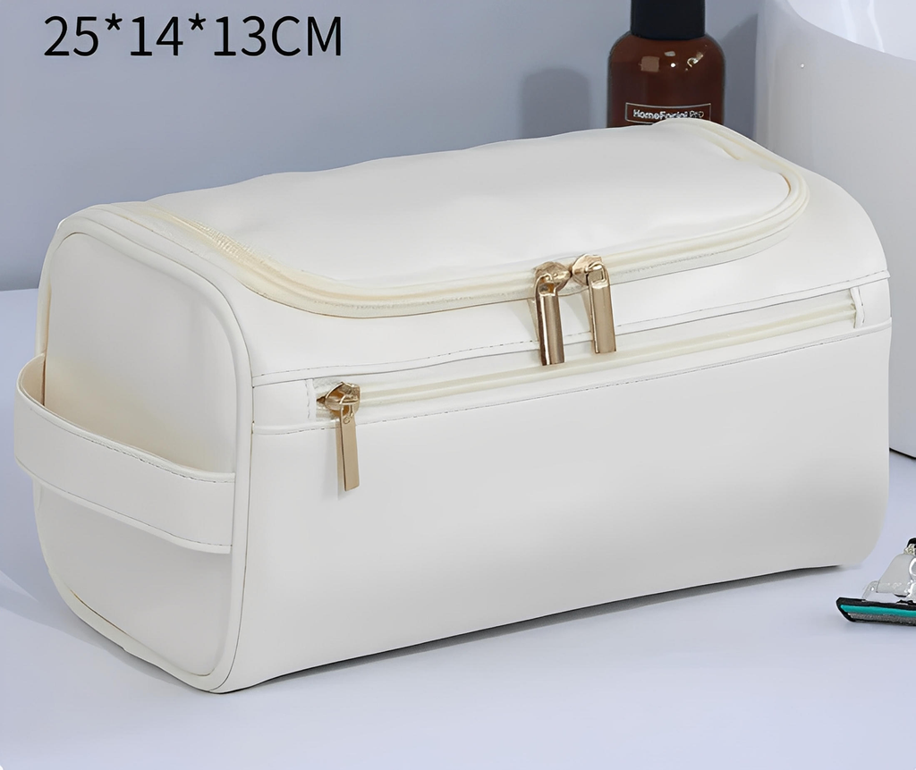 Vintage vandtæt makeup-taske til rejse og toiletartikler