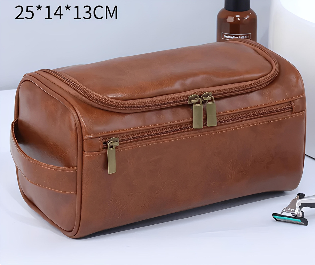 Vintage vandtæt makeup-taske til rejse og toiletartikler