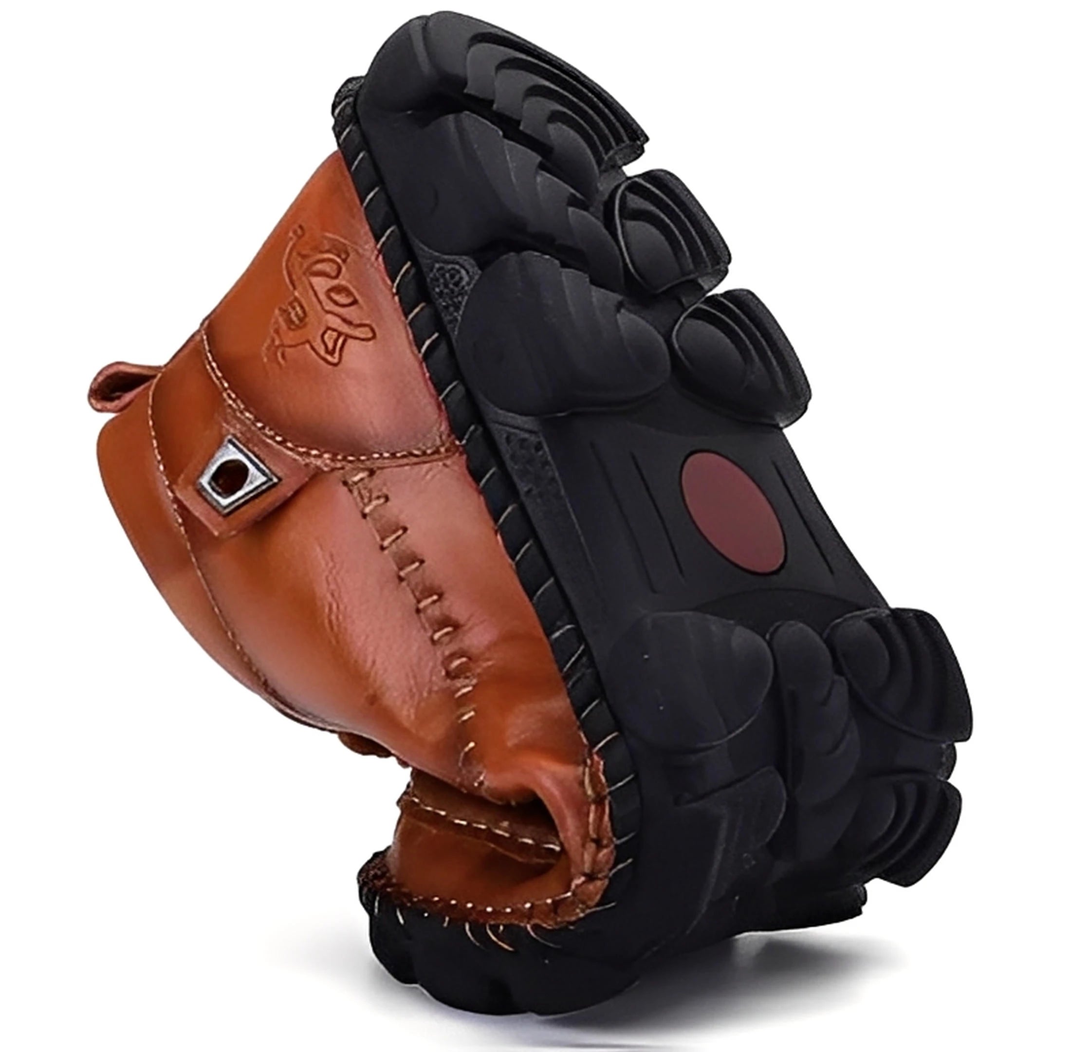 Vinter afslappede britiske mellemhøje læderstøvler.