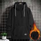 Vinter Velour Mode Street Herre Hoodie - StilNord