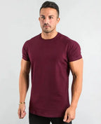 Sommer Fitness Ensfarvet T-shirt