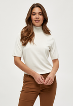 MSLima Roll Neck Knit - Hvid