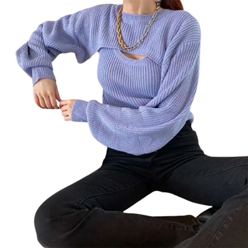 Korean Dongdaemun 2020 Fall Women's Knit Set