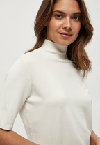 MSLima Roll Neck Knit - Hvid