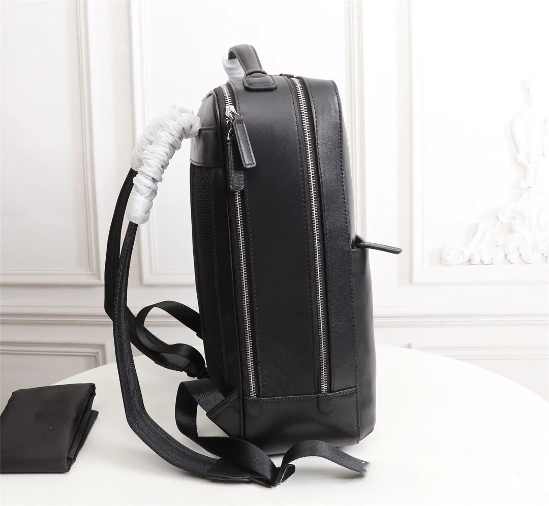 Men's Genuine Leather Waterproof Business Backpack