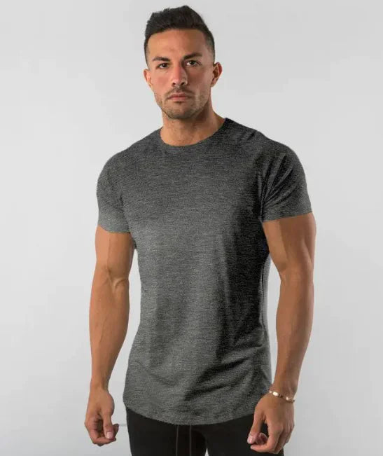 Sommer Fitness Ensfarvet T-shirt