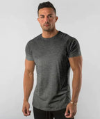 Sommer Fitness Ensfarvet T-shirt