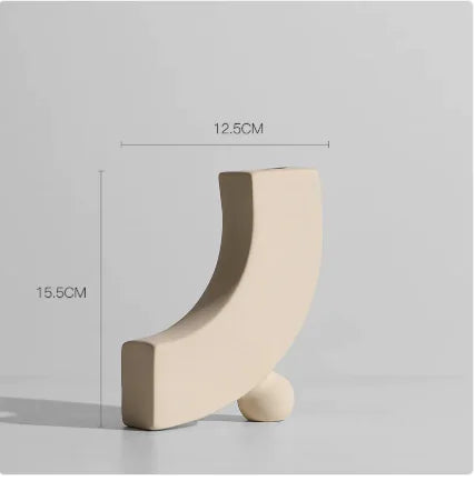 Nordic Light Luxury Ins Small Ceramic Vase