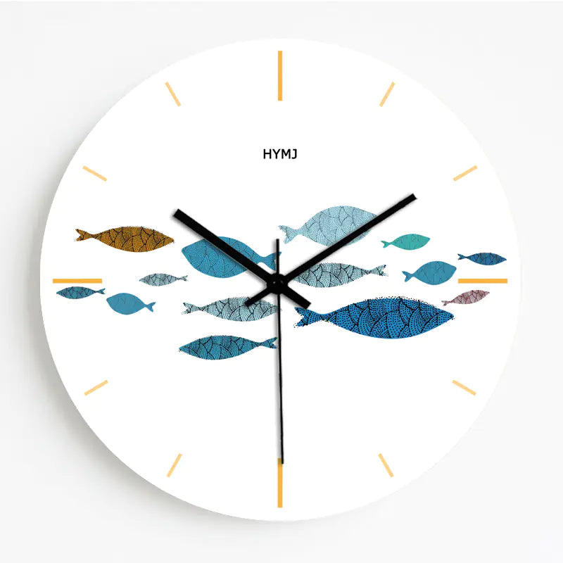 Creative Nordic Wall Clock with Panda Design