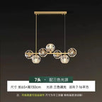 Modern Nordic Crystal Copper Dining Pendant Light